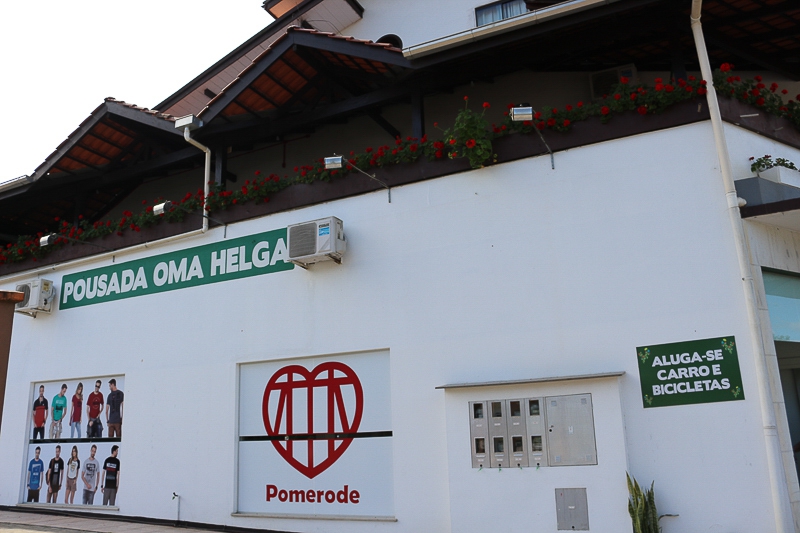 Fachada da pousada